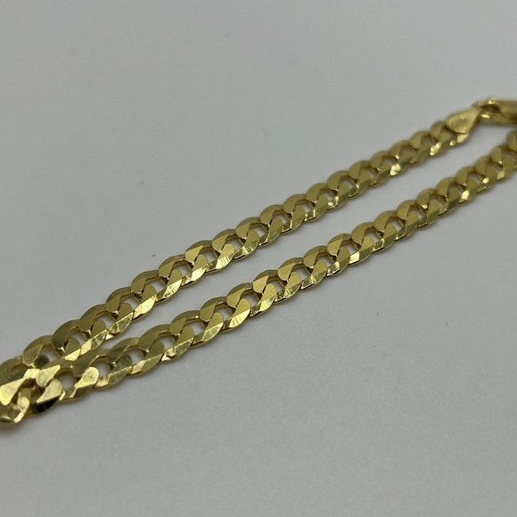 Mens Thick Gold Miami Cuban Curb Bracelet - 8.5" HEAVY - 925 Italy - Picture 2 of 4